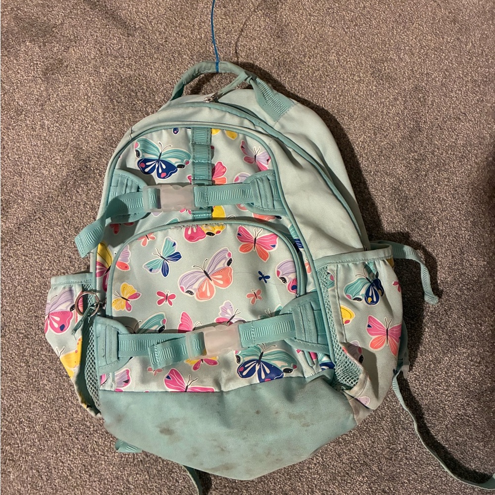 Pottery Barn Kids Teal Butterfly Backpack